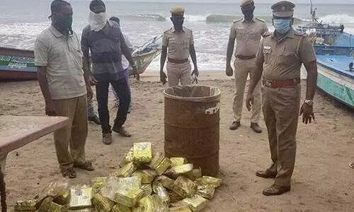 കടൽത്തീരത്തടിഞ്ഞ വീപ്പയിൽ 100 കോടി രൂപയുടെ മയക്കുമരുന്ന്