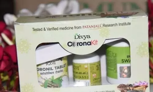 അംഗീകാരം പനിക്കും ചുമക്കും ചികിത്സിക്കാൻ; കോറോണിൽ ​പതഞ്​ജ​ലി വിൽക്കുന്നത്​​ കോവിഡിന്​