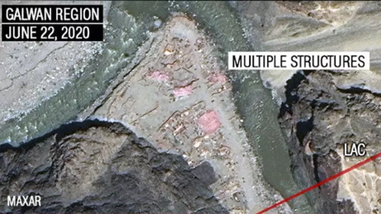 ഗൽവാനിലെ ചൈനീസ് നിർമാണപ്രവൃത്തികൾ വ്യക്തമാക്കി ഉപഗ്രഹ ചിത്രം ഗൽവാനിലെ ചൈനീസ് നിർമാണപ്രവൃത്തികൾ വ്യക്തമാക്കി ഉപഗ്രഹ ചിത്രം