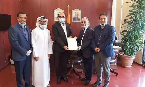 നാട്ടിൽ നിന്ന്​ യു.എ.യിലേക്ക്​ വിമാനം വേണം:കെ.എം.സി.സി നേതാക്കൾ സി.ജിയെ കണ്ടു