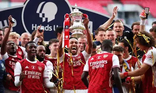 ഇരട്ടഗോളിൽ ഒബമെയോങ്​; എഫ്​.എ കപ്പ്​ ആഴ്​സണലിന്​