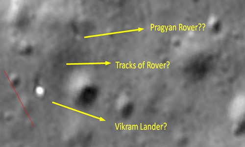 ചന്ദ്രോപരിതലത്തിലൂടെ പ്രഗ്യാൻ റോവർ സഞ്ചരിച്ചുവോ? കണ്ടെത്തൽ പരിശോധിക്കാൻ ഐ.എസ്.ആർ.ഒ