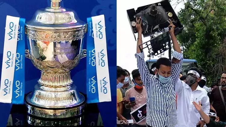 ഐ.പി.എൽ സ്​പോൺസർ ചെയ്യുന്നത്​ ചൈനീസ്​ വിവോ; ടി.വി തല്ലിപ്പൊട്ടിച്ചവർ ആരായി?