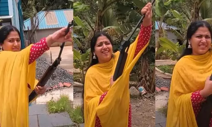 ഏദൻതോട്ടത്തിൽ തോക്കുമായി അനു സിതാര; അവസാനം സംഭവിച്ചത്...