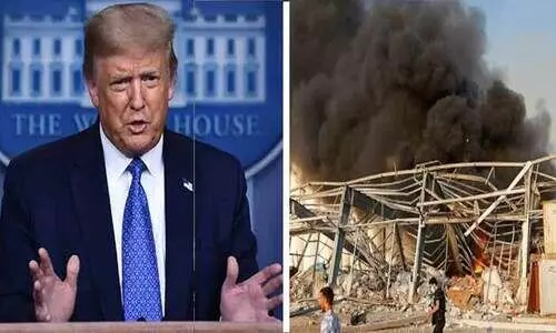 ബെയ്​റൂത്തിലേത്​ പൊട്ടിത്തെറിയല്ല, ആക്രമണം-​ ട്രംപ്​