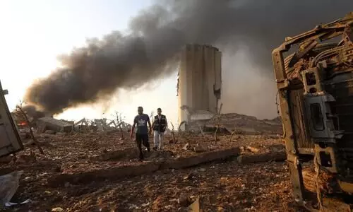 ബെയ്​റൂത്തിൽ പൊട്ടിത്തെറിച്ചത്​ 2750 ടൺ അമോണിയം നൈട്രേറ്റ്​-ദൃശ്യങ്ങൾ