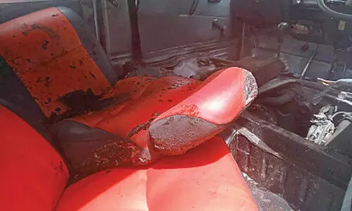 ഓടിക്കൊണ്ടിരുന്ന വാൻ കത്തിനശിച്ചു