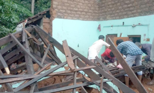 പട്ടാമ്പിയില്‍ കനത്ത മഴയില്‍ വീട് തകര്‍ന്ന് ഒരു മരണം