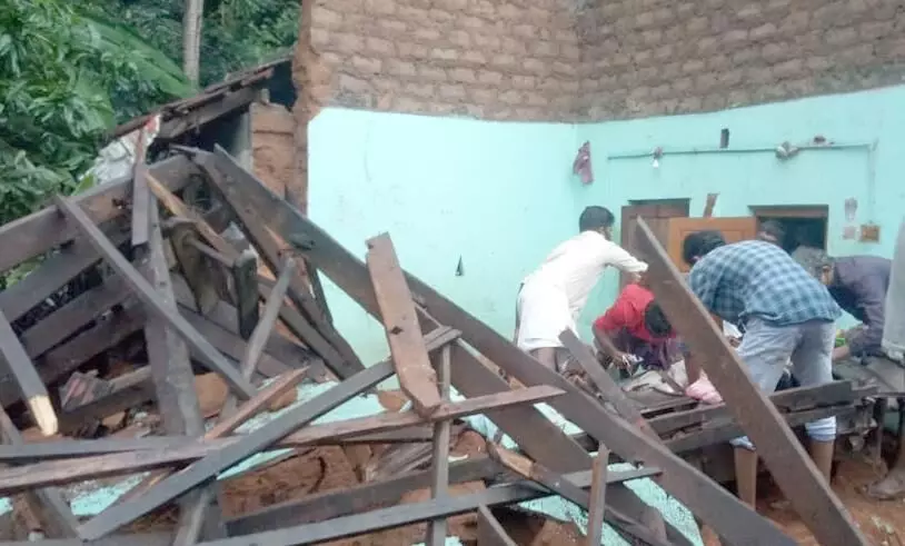 പട്ടാമ്പിയില്‍ കനത്ത മഴയില്‍ വീട് തകര്‍ന്ന് ഒരു മരണം