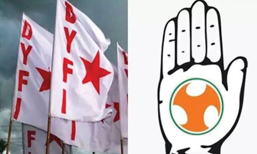 പുന്നൂരിൽ യൂത്ത് കോൺഗ്രസ് –ഡി.വൈ.എഫ്.െഎ സംഘർഷം പുന്നൂരിൽ യൂത്ത് കോൺഗ്രസ് –ഡി.വൈ.എഫ്.െഎ സംഘർഷം