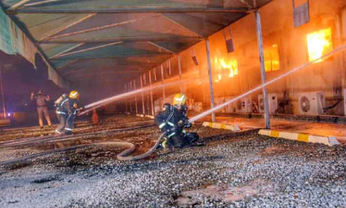 ഹ​റ​മൈ​ൻ റെ​യി​ൽ​വേ സ്​​റ്റേ​ഷ​ന്​ സ​മീ​പം അ​ഗ്​​നി​ബാ​ധ