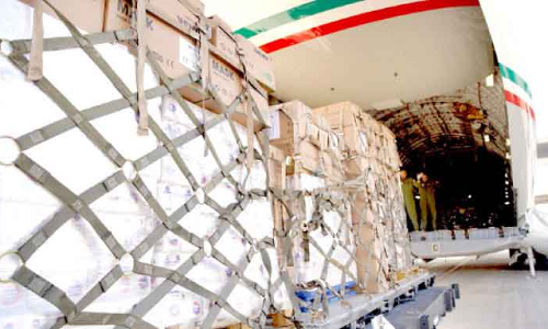 ലബനാനിലേക്ക്​ സഹായ വസ്​തുക്കളുമായി മൂന്നാമത്​ വിമാനമയച്ചു