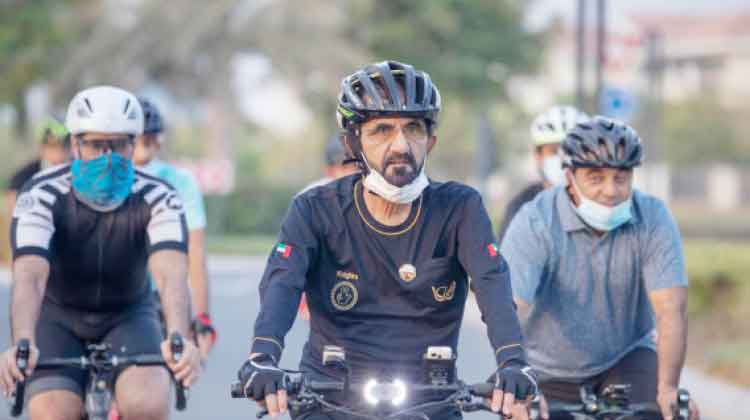 സൈ​ക്കി​ളി​ൽ നാ​ടു​ചു​റ്റി ശൈ​ഖ്​ മു​ഹ​മ്മ​ദ്​; ഏ​റ്റെ​ടു​ത്ത്​ സാ​മൂ​ഹി​ക മാ​ധ്യ​മ​ങ്ങ​ൾ