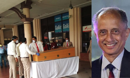 ക്യാപ്റ്റൻ സാഠേക്ക് അവസാന സല്യൂട്ട് നൽകി സഹപ്രവർത്തകർ