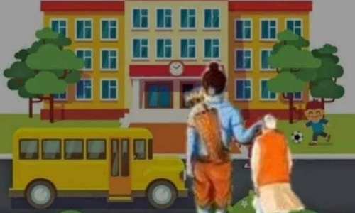 മോദിയെ കിഴുക്കി തരൂർ, ശ്രീരാമൻ ചെവിക്കുപിടിച്ച്​  സ്​കൂളിൽ കൊണ്ടുപോകുന്ന ചിത്രം വൈറൽ