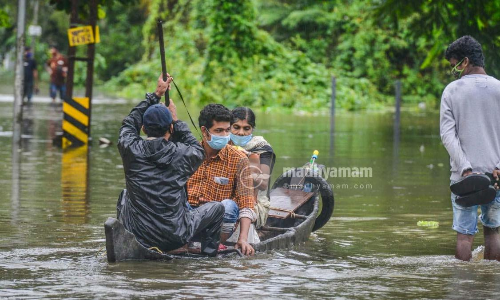 കോട്ടയത്തിന്‍റെ താഴ്ന്ന പ്രദേശങ്ങളിലെ വെള്ളപ്പൊക്ക കാഴ്ച
