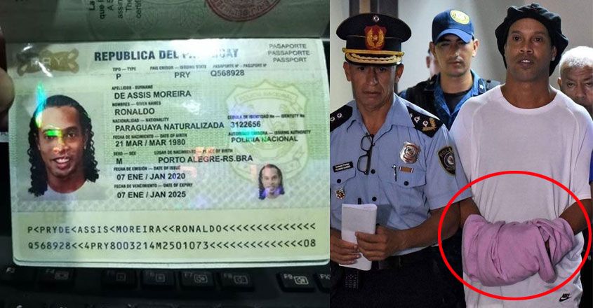 പരാഗ്വായ് നിയമനടപടികൾ അവസാനിപ്പിച്ചു; വ്യാജ പാസ്പോർട്ട് കേസിൽ അറസ്റ്റിലായ ബ്രസീൽ താരം റൊണാൾഡീഞ്ഞ്യോ ഇനി സ്വതന്ത്രൻ പരാഗ്വായ് നിയമനടപടികൾ അവസാനിപ്പിച്ചു; വ്യാജ പാസ്പോർട്ട് കേസിൽ അറസ്റ്റിലായ ബ്രസീൽ താരം റൊണാൾഡീഞ്ഞ്യോ ഇനി സ്വതന്ത്രൻ