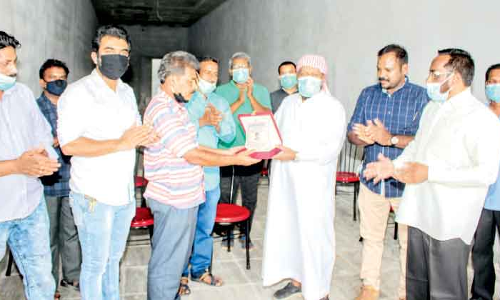 ഷാ​ജ​ഹാ​ൻ ആ​ല​പ്പു​ഴ​ക്ക് യാ​ത്ര​യ​യ​പ്പ് ന​ൽ​കി