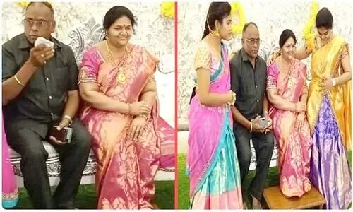 അണഞ്ഞിട്ടില്ല ഇൗ വീടി​െൻറ വിളക്ക്​- ശ്രീനിവാസ മൂർത്തിയുടെ പുതിയ വീട്ടിലുണ്ട്​ മരിച്ചുപോയ ഭാര്യ