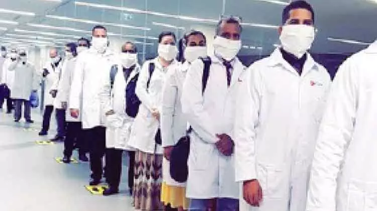 ര​ണ്ടാ​മ​ത്​ ബാ​ച്ച്​ ക്യൂ​ബ​ൻ മെ​ഡി​ക്ക​ൽ സം​ഘം കു​വൈ​ത്തി​ൽ