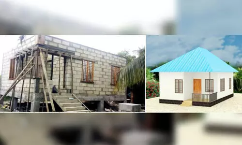 ഫ്യൂണിക്കുലാർ വീട്; മഴക്കാലത്തൊരു മൺേറാതുരുത്ത് മാതൃക