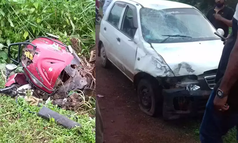 കഞ്ചാവ് ലഹരിയിൽ യുവാവ്​ ഓടിച്ച കാറിടിച്ച്​ മരണം: ആരോപണം പൊലീസിന് നേരെയും