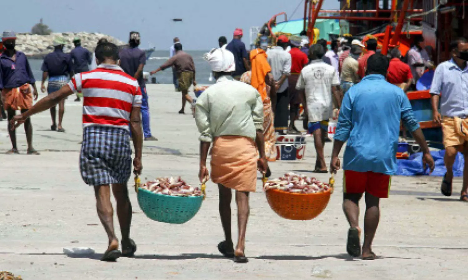 മത്സ്യവുമായി ബോട്ടുകളെത്തി; നിയന്ത്രണങ്ങളിൽ അതൃപ്തി