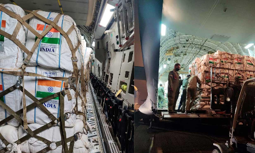 ബെയ്റൂത്ത് സ്ഫോടനം: ഇന്ത്യ 58മെട്രിക് ടൺ മെഡിക്കൽ-ഭക്ഷ്യകിറ്റ് ലബനാനിലേക്ക് അയച്ചു