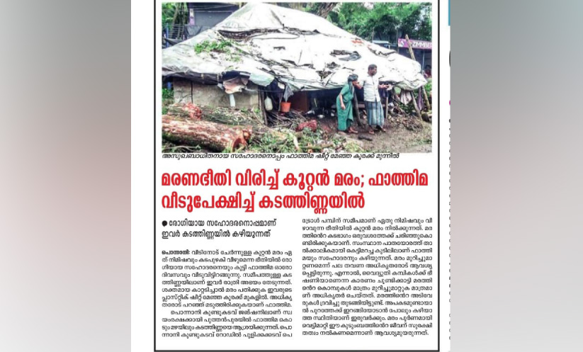 ഫാത്തിമയും സഹോദരനും ഇനി കടത്തിണ്ണയിൽ അന്തിയുറങ്ങേണ്ട ഫാത്തിമയും സഹോദരനും ഇനി കടത്തിണ്ണയിൽ അന്തിയുറങ്ങേണ്ട