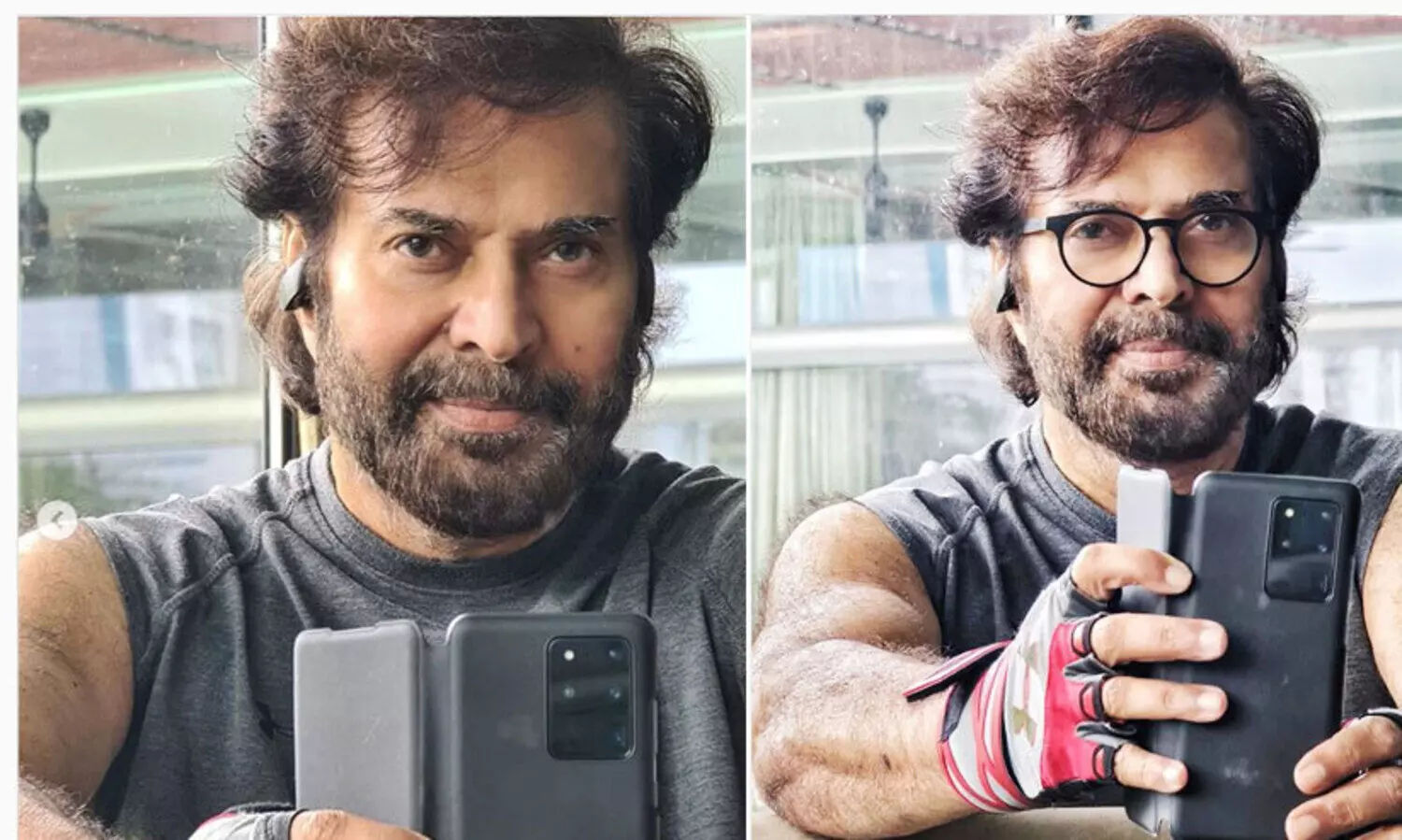 മമ്മൂട്ടിയുടെ വർക്​ അറ്റ്​ ഹോം ലുക്കിന്​ സല്യൂട്ട്​ അടിച്ച്​ സഹതാരങ്ങൾ