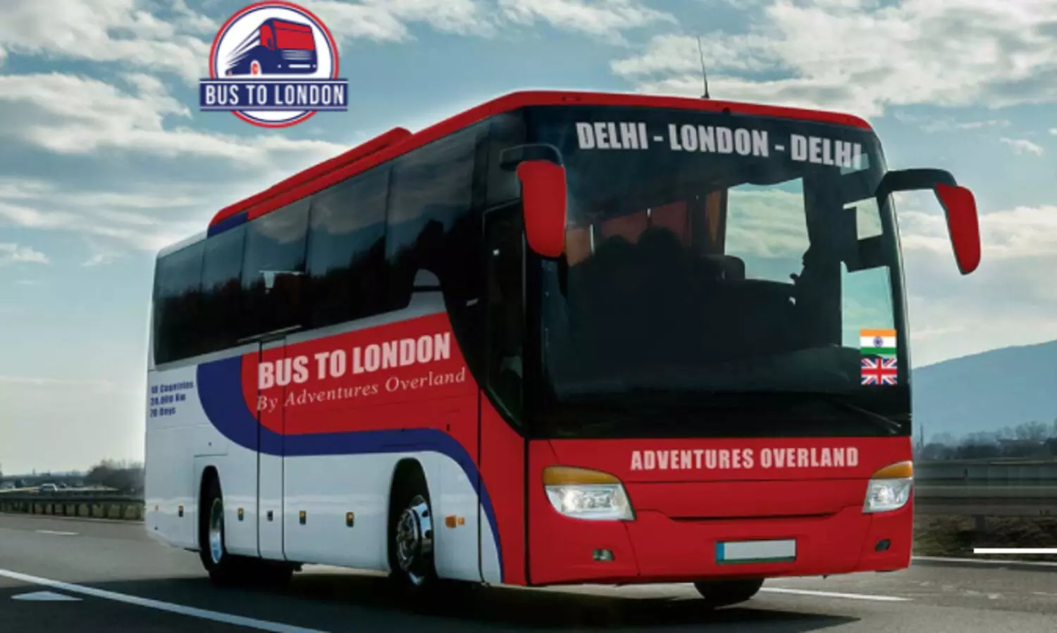 കൈയിൽ 15 ലക്ഷം രൂപയുണ്ടോ? എങ്കിൽ ഡൽഹി - ലണ്ടൻ ബസ്​ യാത്രക്ക്​ ഒരുങ്ങിക്കോളൂ!
