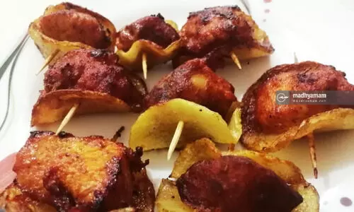 ബേക്ഡ് പൊട്ടറ്റോ ചിക്കൻ