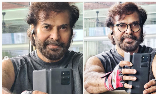 മമ്മൂട്ടിയുടെ വർക്​ അറ്റ്​ ഹോം ലുക്കിന്​ സല്യൂട്ട്​ അടിച്ച്​ സഹതാരങ്ങൾ