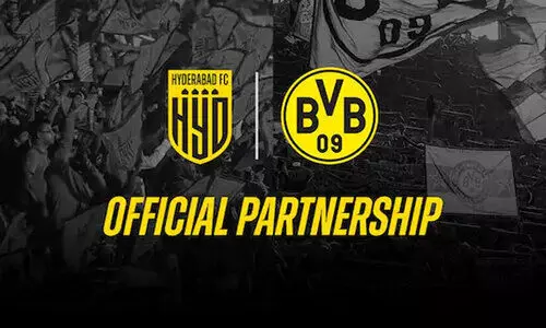 ബ്ലാക്ക്​​ ആൻഡ്​ യെല്ലോ; ഹൈദരാബാദ്​ എഫ്​.സിയുമായി കൈകോർത്ത്​ ബൊറൂസിയ ഡോർട്ട്​മുണ്ട്​
