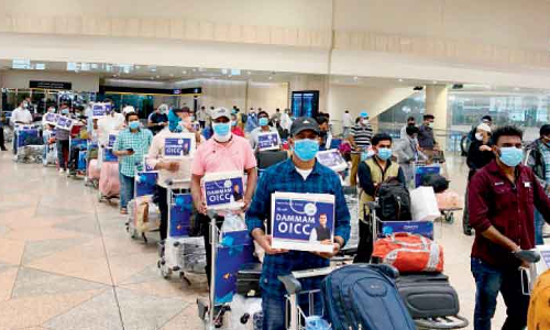 നി​ര​വ​ധി ചാ​ർ​േ​ട്ട​ഡ്​ വി​മാ​ന​ങ്ങ​ൾ അ​യ​ച്ച്​ ദ​മ്മാം ഒ.​ഐ.​സി.​സി