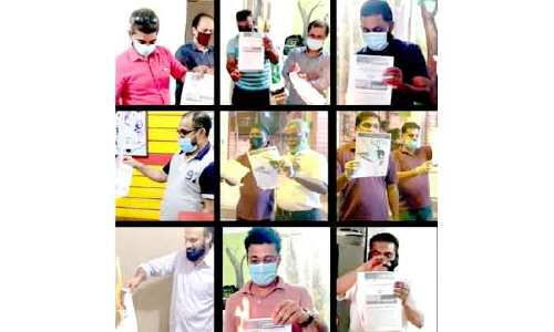 കെ-റെയിൽ പദ്ധതി രേഖ കത്തിച്ച്‌ പ്രതിഷേധിച്ചു