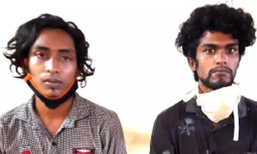 വനിതാ പൊലീസിനെ ആക്രമിച്ച രണ്ടുപേർ പിടിയിൽ വനിതാ പൊലീസിനെ ആക്രമിച്ച രണ്ടുപേർ പിടിയിൽ