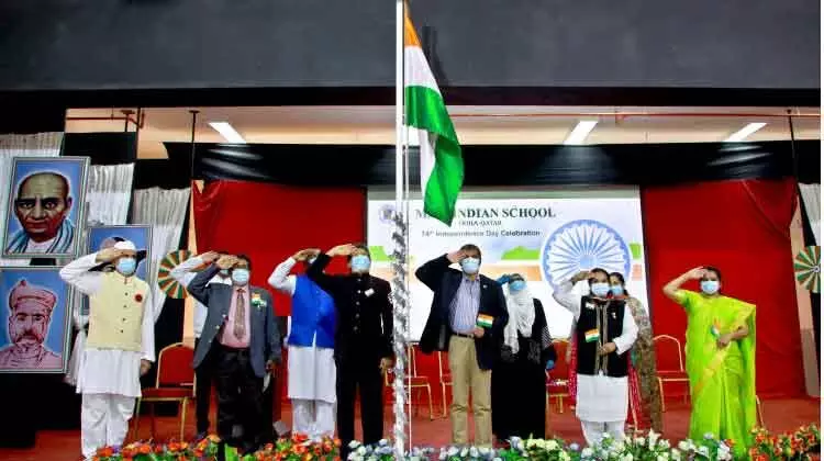 കോവിഡ്​ നിയ​ന്ത്രണങ്ങൾ പാലിച്ച്​ സ്വാതന്ത്ര്യദിനാഘോഷം