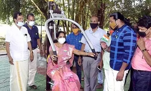 മാനാഞ്ചിറ മൈതാനത്ത്​ ഓപൺ ജിംനേഷ്യം തുടങ്ങി