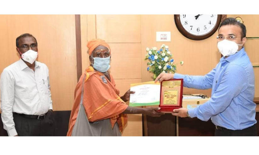 തമിഴ്നാട് മുഖ്യമന്ത്രിയുടെ കോവിഡ് ഫണ്ടിലേക്ക് യാചകെൻറ വക 90,000 രൂപ തമിഴ്നാട് മുഖ്യമന്ത്രിയുടെ കോവിഡ് ഫണ്ടിലേക്ക് യാചകെൻറ വക 90,000 രൂപ