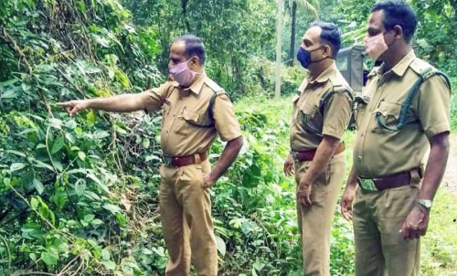 ഉരുൾപൊട്ടൽ ഭീഷണിയുള്ള വനപ്രദേശങ്ങളിൽ പരിശോധന നടത്തി