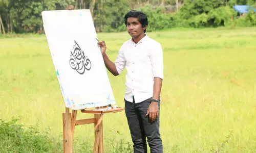 വ​ര​യു​ടെ ലോ​ക്ക് തു​റ​ന്ന് അ​മ​ലി​െൻറ പെ​ൻ​സി​ൽ