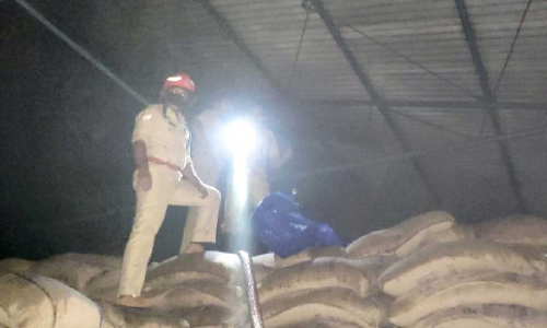 എഫ്.സി.​െഎ ഗോഡൗണിൽ തീപിടിത്തം; അപകടം ഒഴിവാക്കി ഫയർഫോഴ്സ്