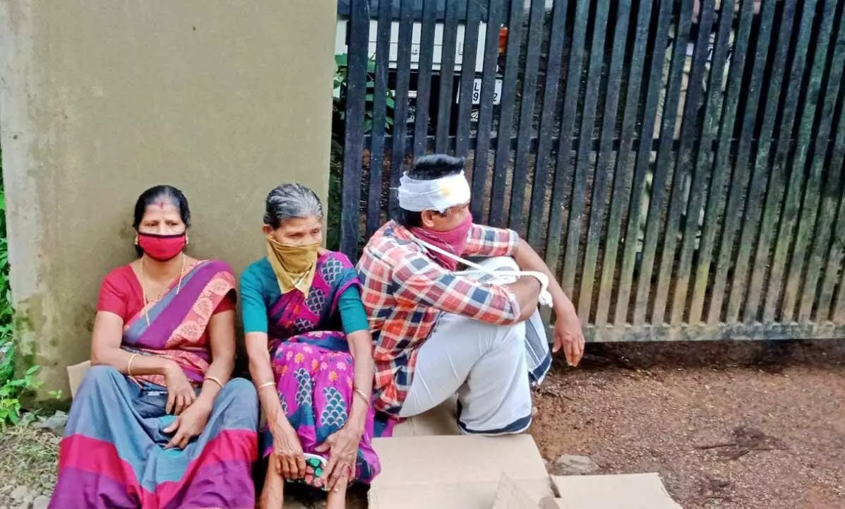 യുവാവിന് പൊലീസി​െൻറ മർദനം: പരാതി സ്വീകരിച്ചില്ല, പൊലീസ് സ്​റ്റേഷനിൽ കുടുംബത്തി​െൻറ പ്രതിഷേധം