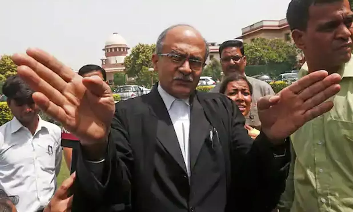 കോടതിയലക്ഷ്യം: മാപ്പ്​ പറയില്ല; പൗര​െൻറ കർത്തവ്യമാണ്​ നിറവേറ്റിയത്​ -പ്രശാന്ത്​ ഭൂഷൺ