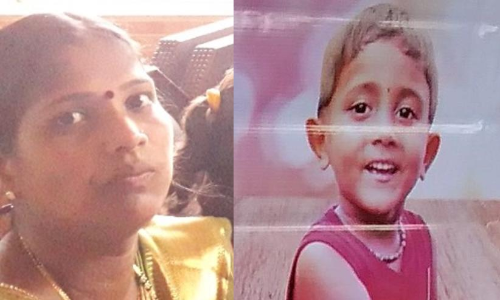 വീ​ടി​നു പി​റ​കി​ൽ പൊ​ട്ടി​വീ​ണ   വൈ​ദ്യു​തി ക​മ്പി​യി​ൽ​നി​ന്ന്​   ഷോ​ക്കേ​റ്റ് അ​മ്മ​യും മ​ക​നും മ​രി​ച്ചു