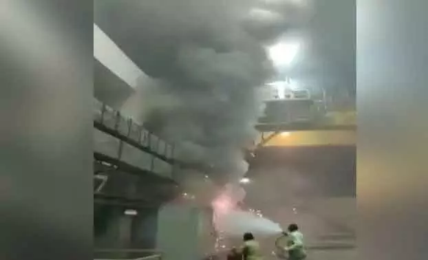 തെലങ്കാനയിലെ ഹൈഡ്രോ ഇലക്ട്രിക് പ്ലാന്‍റിൽ തീപിടുത്തം; ഒമ്പത്​ മരണം