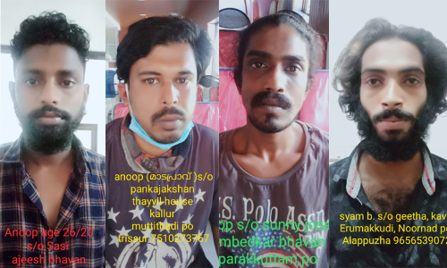 കവർച്ച കേസിൽ കൊലക്കേസ് പ്രതികൾ ഉൾപ്പെടെ ക്വട്ടേഷൻ സംഘം പിടിയിൽ