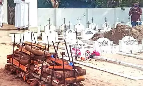 കോവിഡ്​ മരണം: തലശ്ശേരി അതിരൂപതയില്‍ ആദ്യത്തെ ദഹിപ്പിക്കല്‍