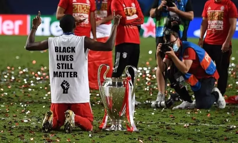 ബ്ലാക് ലൈവ്സ് സ്റ്റിൽ മാറ്റർ; ചാമ്പ്യൻസ് ലീഗ് ഫൈനലിലും ജോർജ് േഫ്ലായ്ഡ് ഉണ്ടായിരുന്നു ബ്ലാക് ലൈവ്സ് സ്റ്റിൽ മാറ്റർ; ചാമ്പ്യൻസ് ലീഗ് ഫൈനലിലും ജോർജ് േഫ്ലായ്ഡ് ഉണ്ടായിരുന്നു